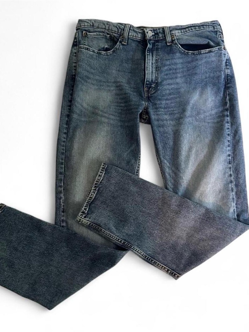 Levi's 514 Faded Blue Straight Low Rise Jeans